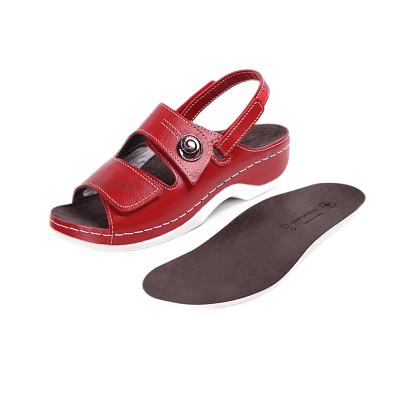 картинка Ботинки женские LM-501.017R красные от интернет-магазина Ортимед